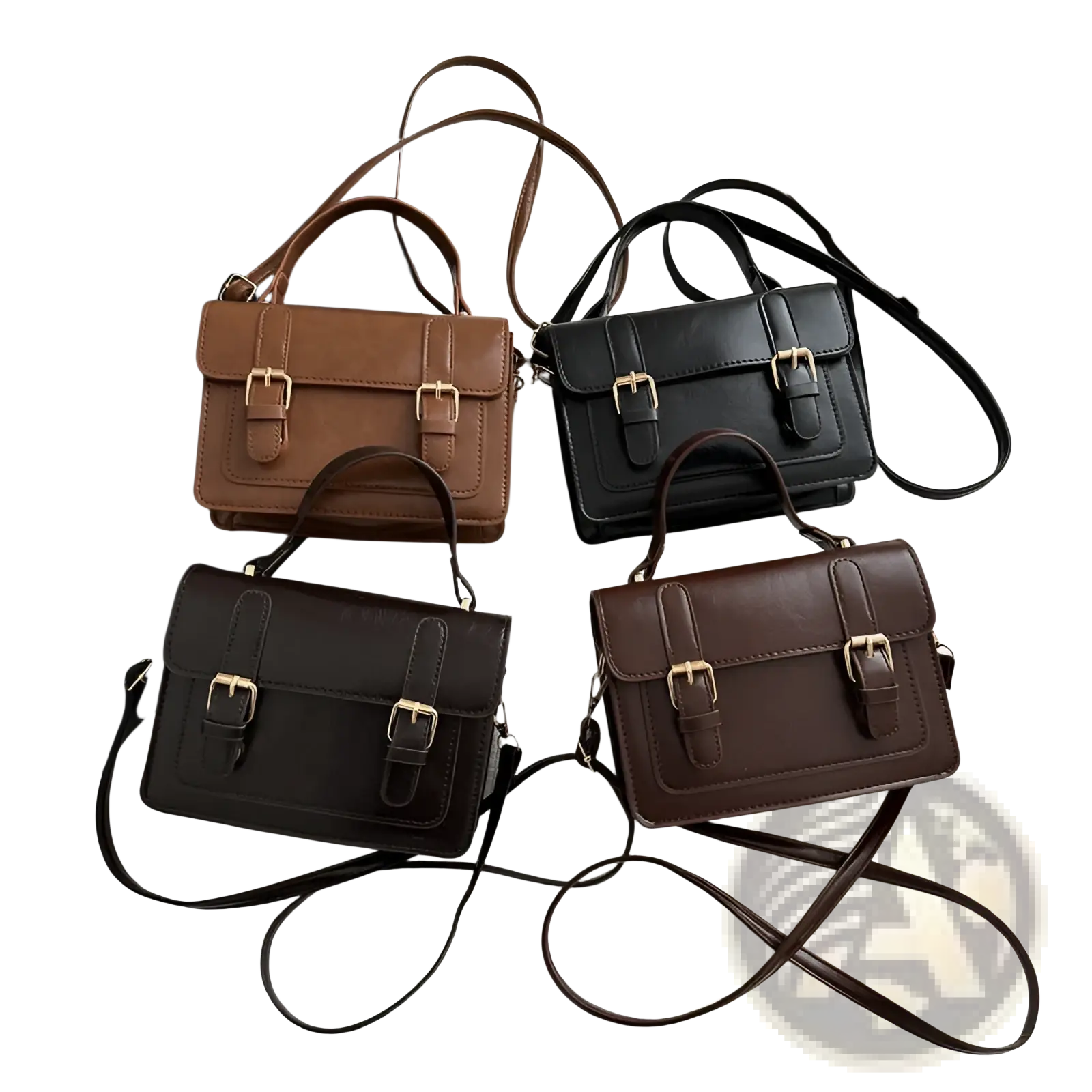 The Goldclasp Satchel | Vintage-Inspired Faux Leather Bag