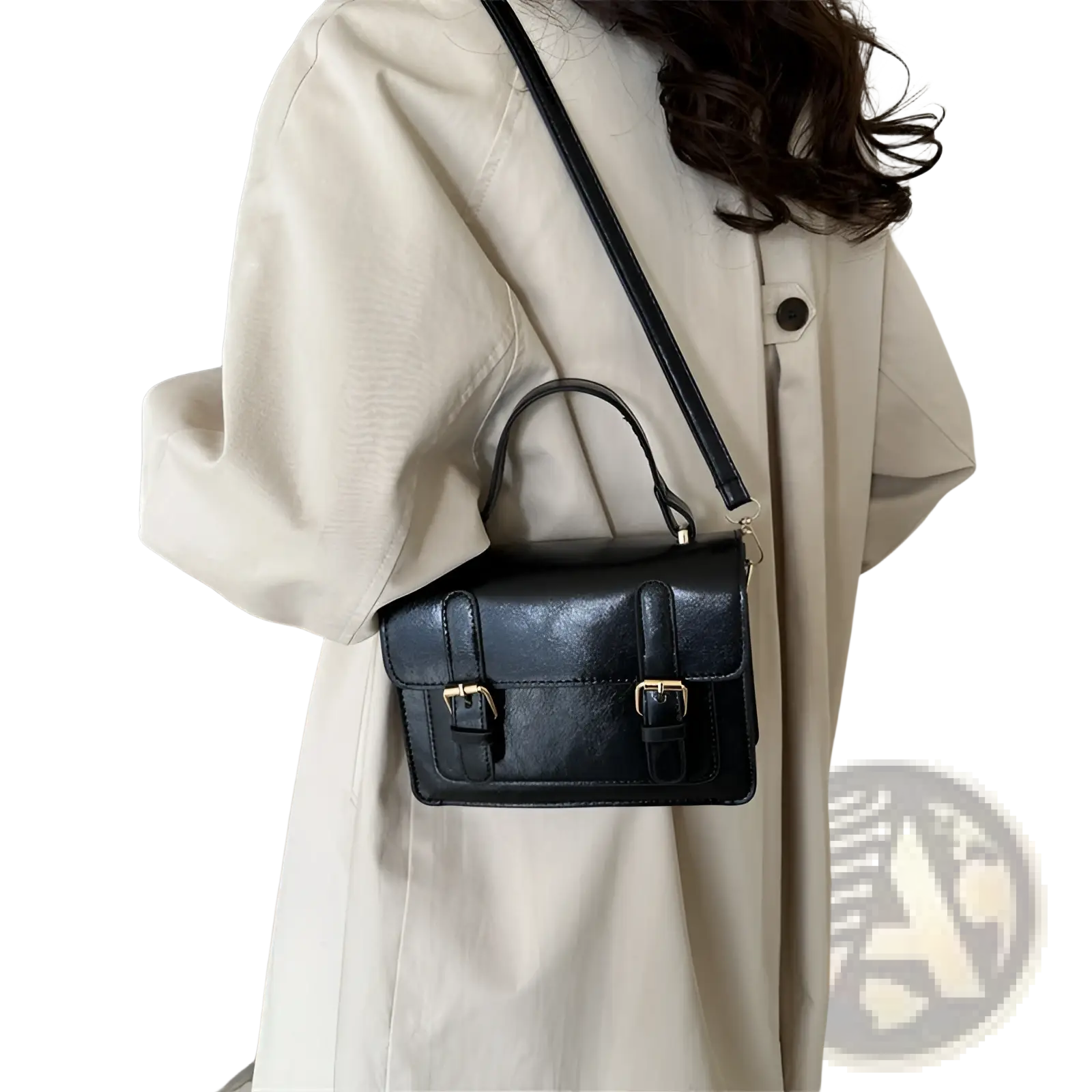The Goldclasp Satchel | Vintage-Inspired Faux Leather Bag