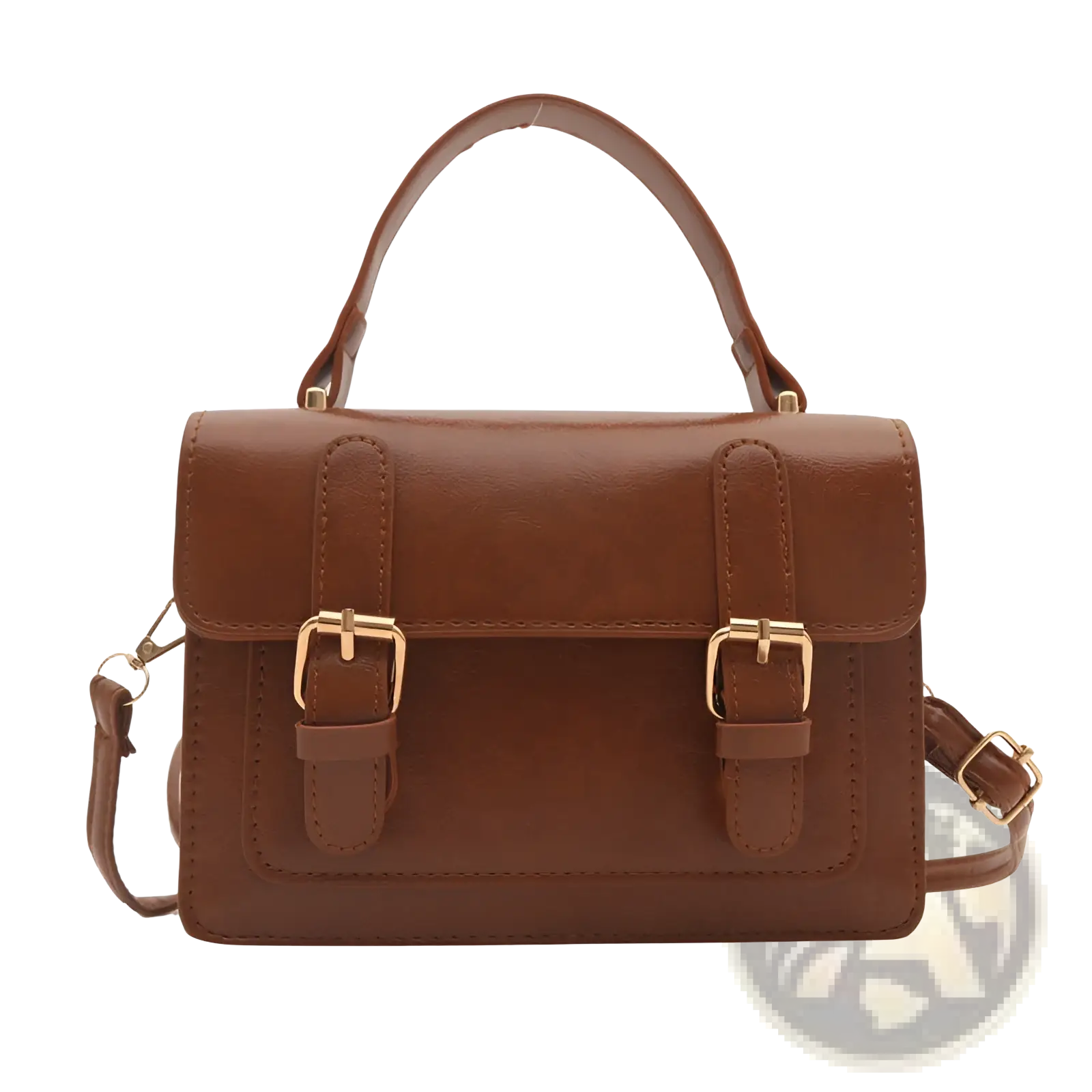 The Goldclasp Satchel | Vintage-Inspired Faux Leather Bag